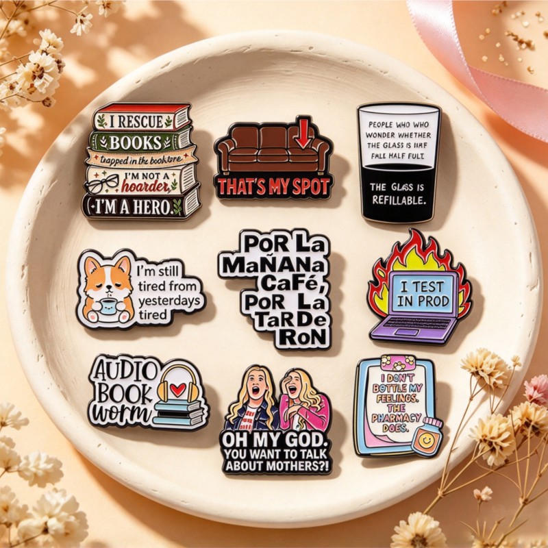 Tuxedo Lapel Pin - Cute Funny Quote Enamel Pins with