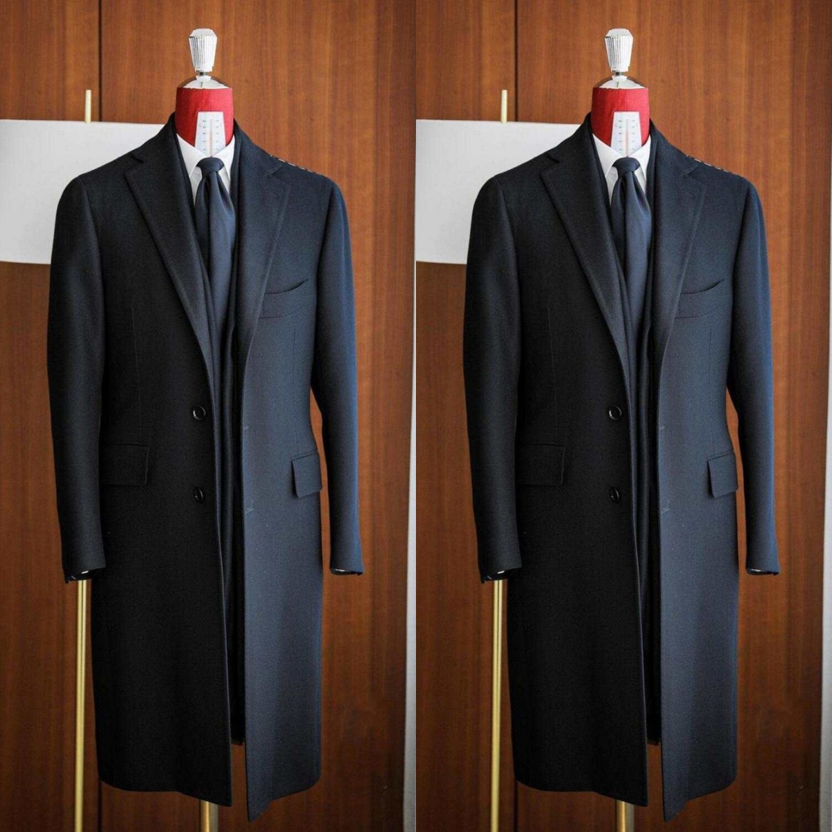 Men Formal Wear Modern - Modern Men Long Coat Formal Notched