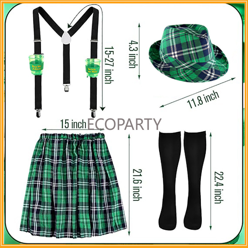 St. Patricks Day Costume Set G - Sock Garter Men ulasan dan harga