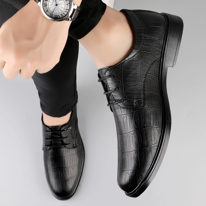 Men Formal Genuine Leather Cas - Formal Men Daily Wear Footwear ulasan dan harga