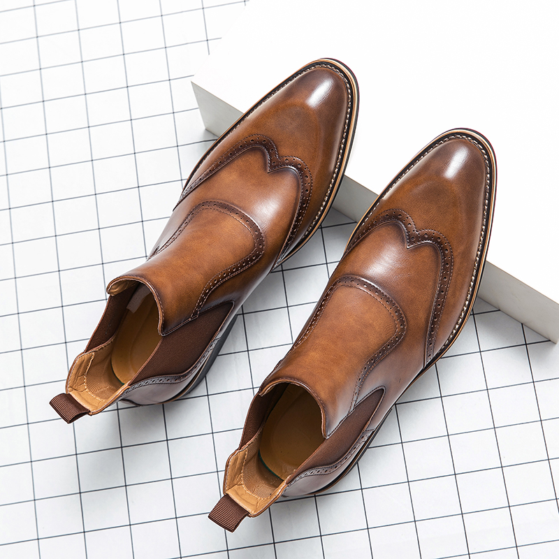 British style mens fashion che - Men Formal Wear With Boots ulasan dan harga
