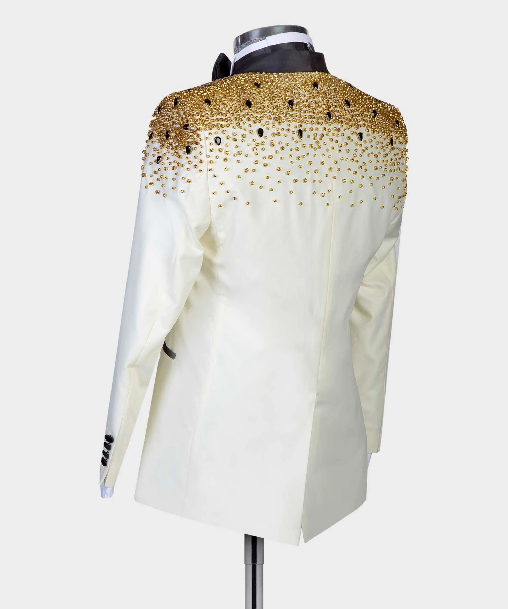Man Luxury Crystals Beaded Sui - Men Formal Wear Modern ulasan dan harga